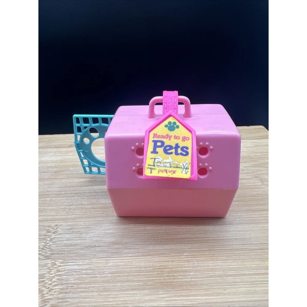 VTG Kenner 1993 LPS Littlest Pet Shop Playful Kitten w/Snuggling Crate COMPLETE